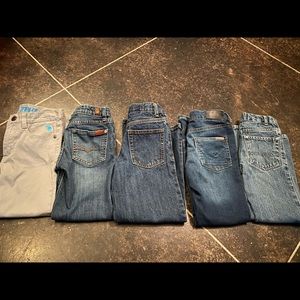 5 pairs boys size 7 jeans